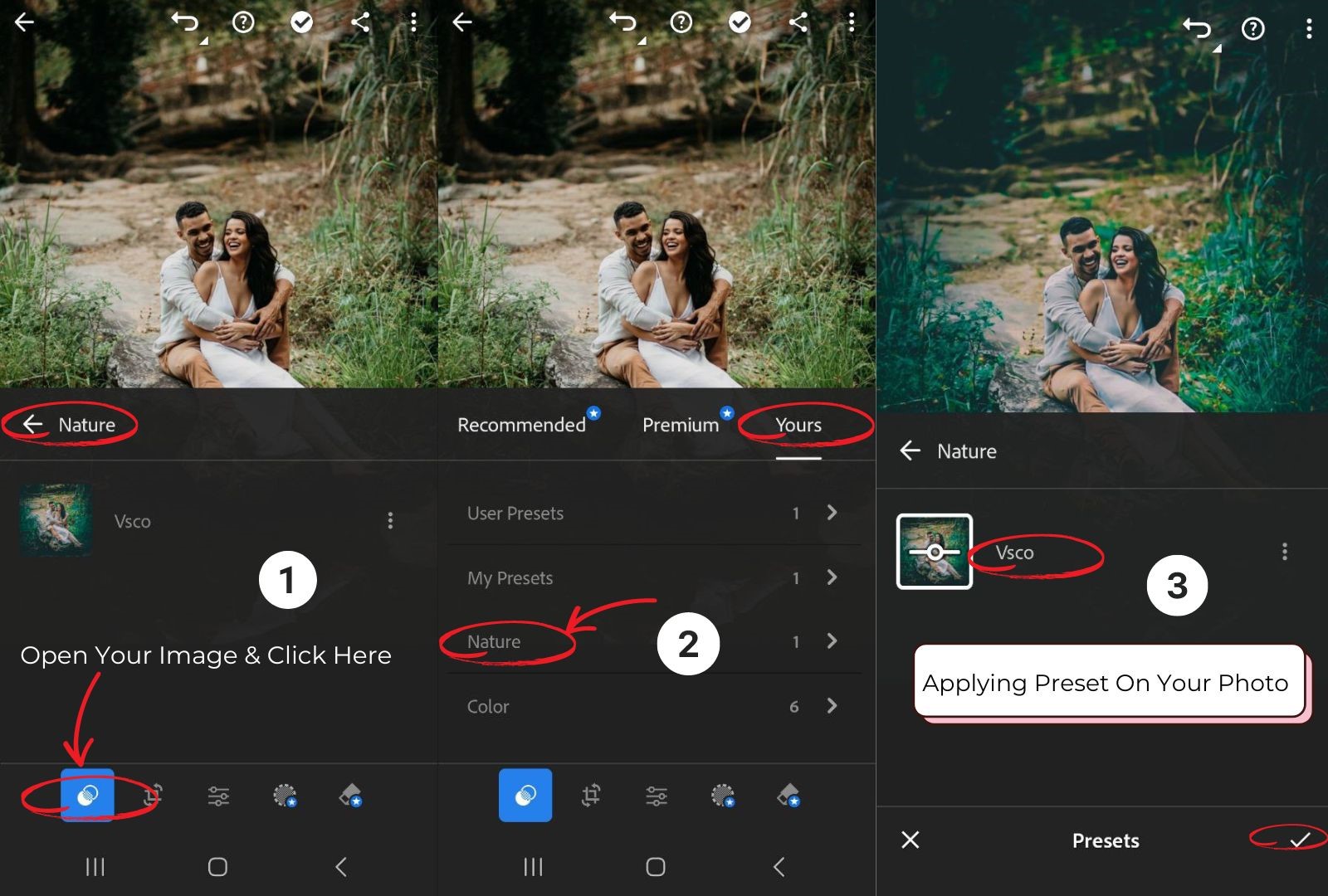 Applying Presets On Your Photo