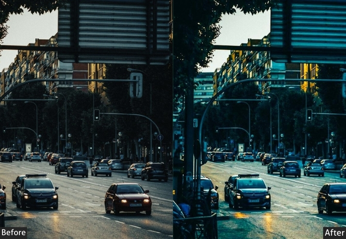 Dark Blue Street
