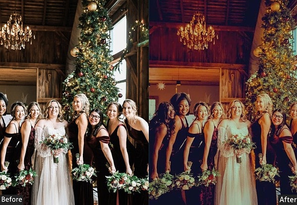 Deep Moody Christmas Wedding