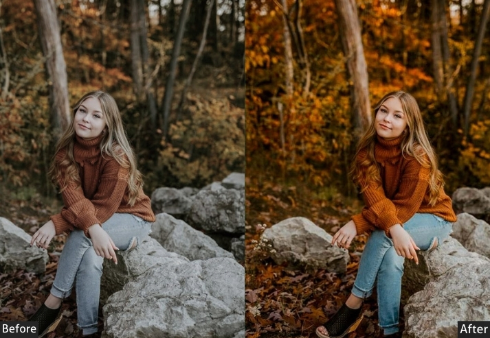 Orange Teal Autumn