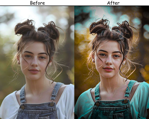 Teal and Orange Cinematic Preset