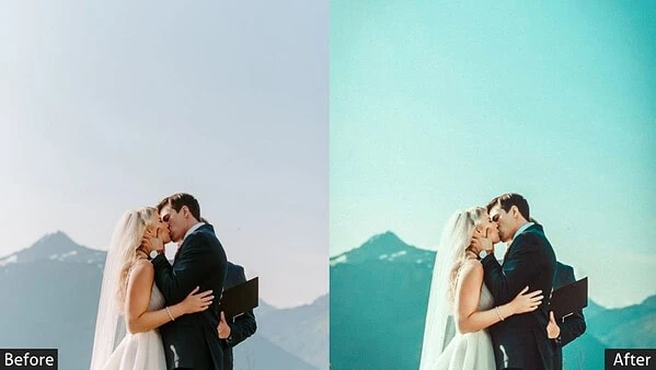 Wedding First Kiss