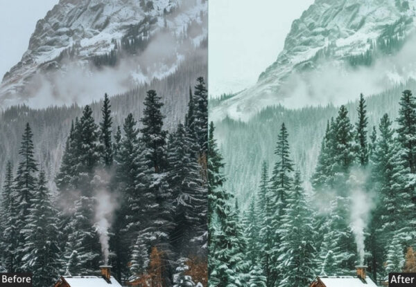 Blue Green Winter