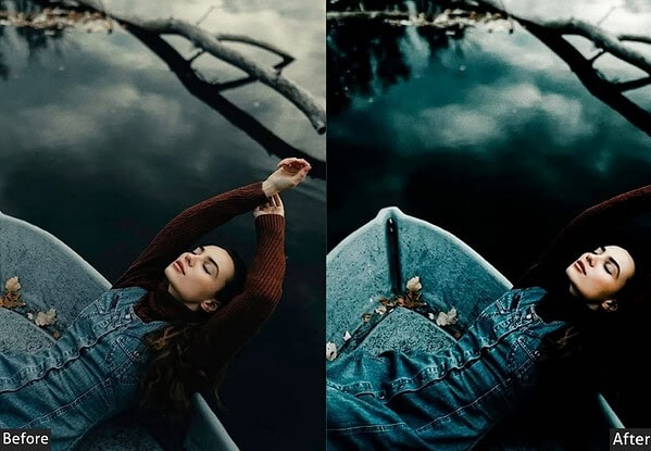 Dark Blue Dramatic Instagram