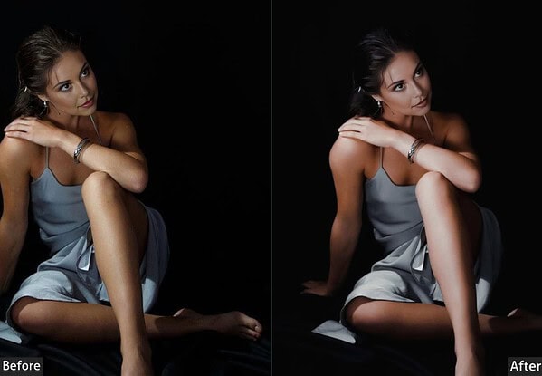 Dark Light Portrait