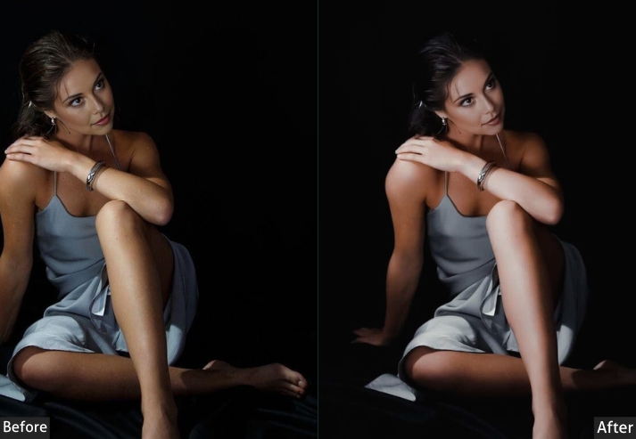 Dark Light Portrait