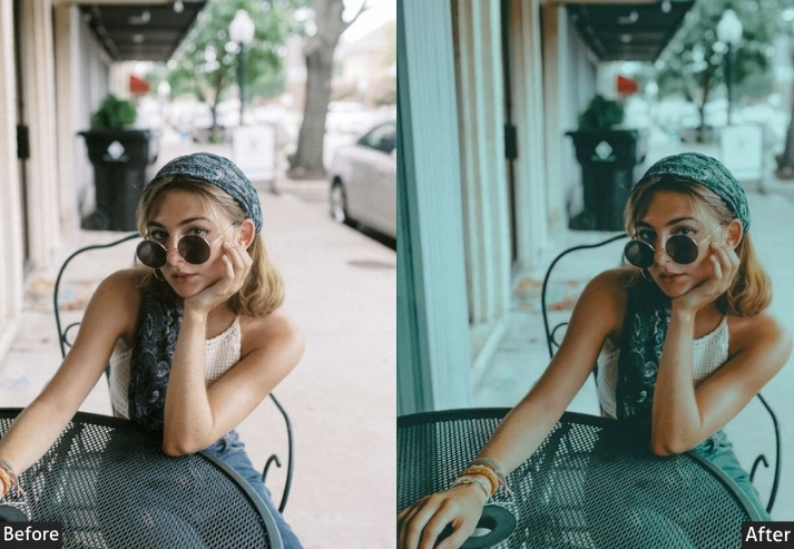 Cinematic Blue Fashion
