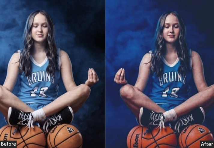 Blue Dark Matte Basketball