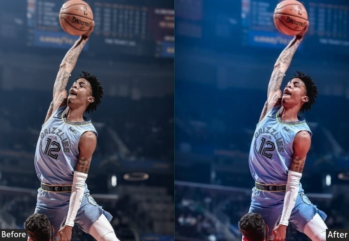 Blue Light Tone Basketball