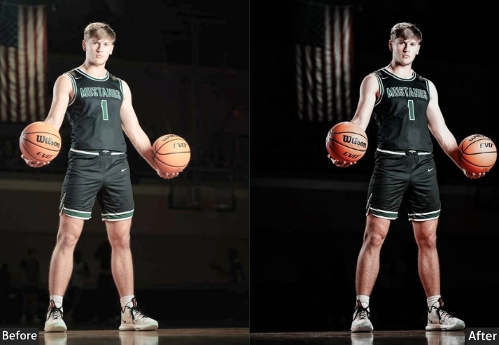 Bright Dark Basketball