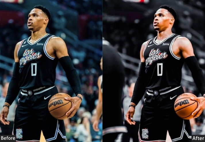 Cinematic Black Basketball