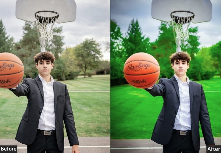 Green Nature Basketball