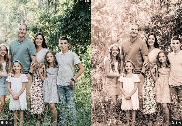 Sepia Vintage Family