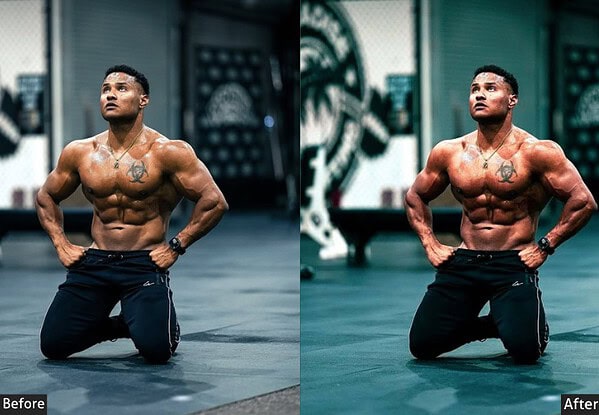 Blue Cinematic Gym