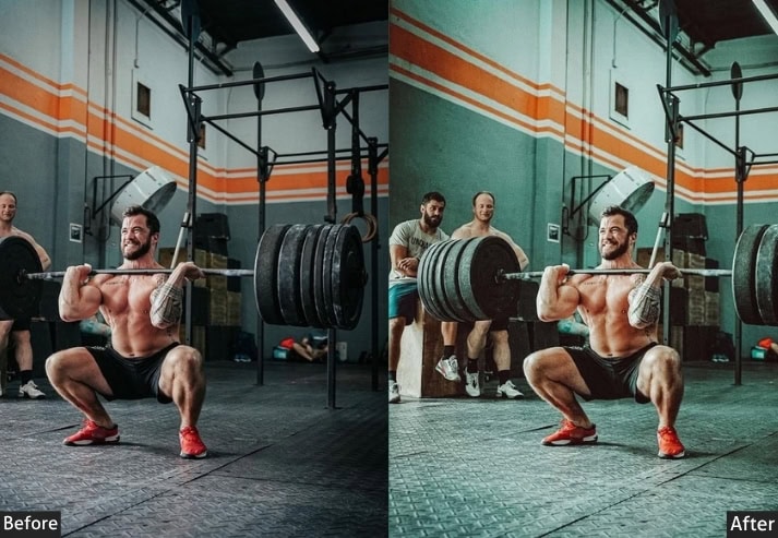 Blue Green Cinematic Gym