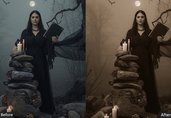 Sepia Soft Gothic