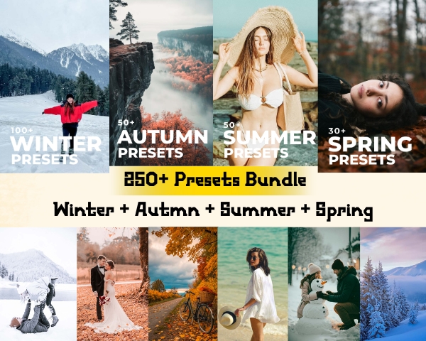 250+ Seasonal Presets Combo (Winter + Autmn + Summer + Spring)