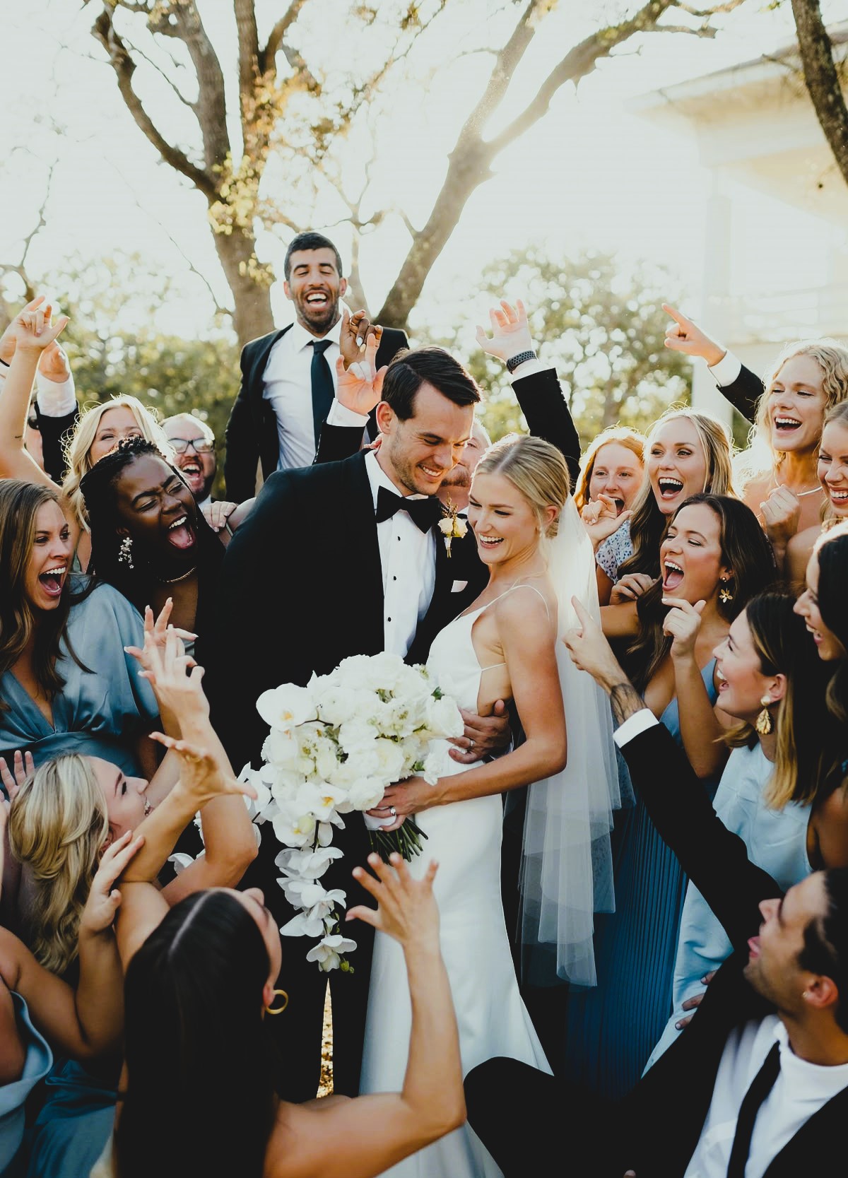 Officiant with couple