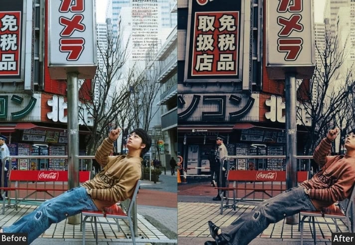 Cinematic Blue Red Japan
