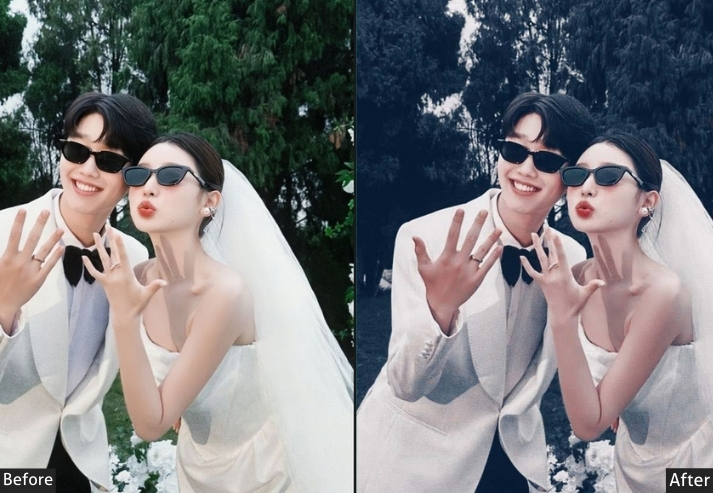 Wedding Dark Blue Japan
