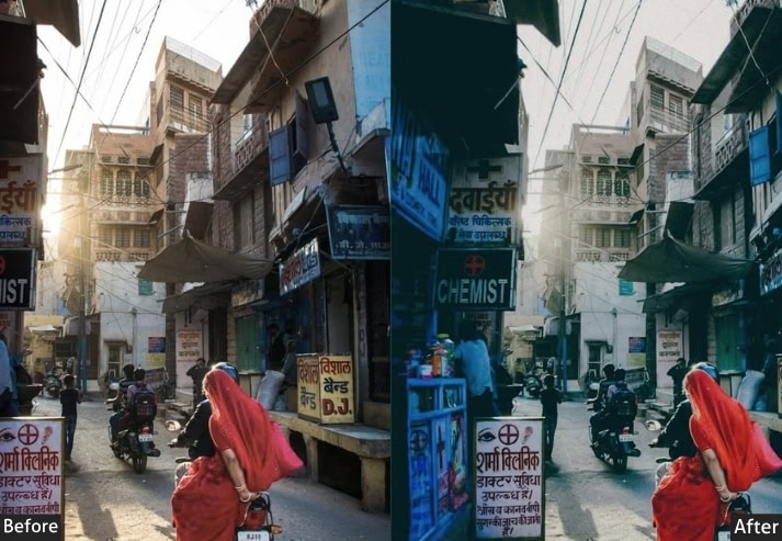 Dark Blue Street Haryana