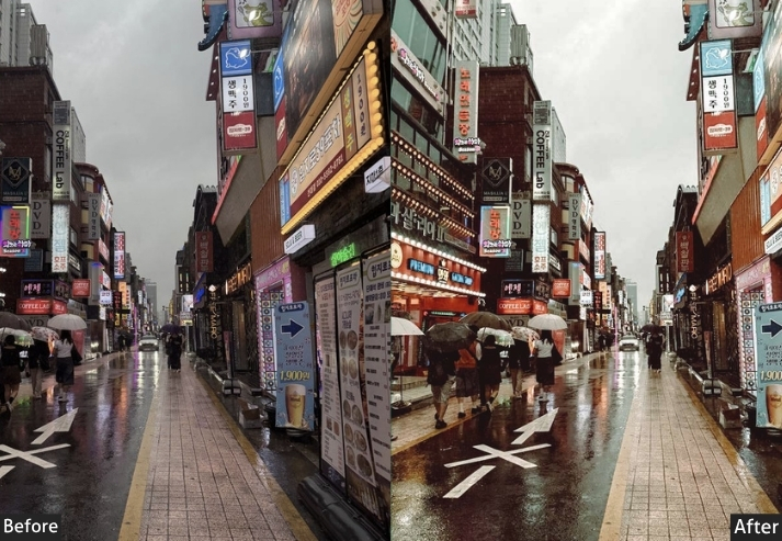 Rainy Street People Korean
