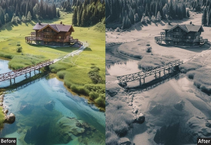 Vintage Snap Landscape
