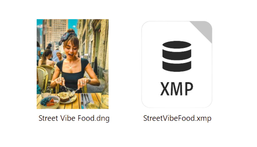 DNG vs XMP