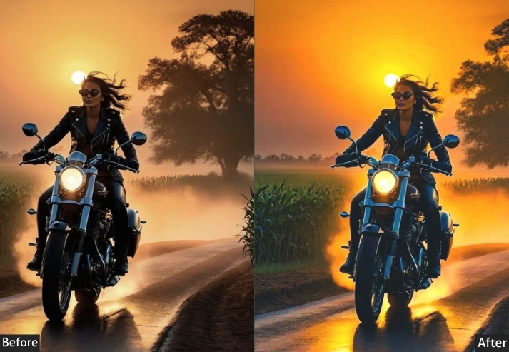 Warm Light Shadow Ai