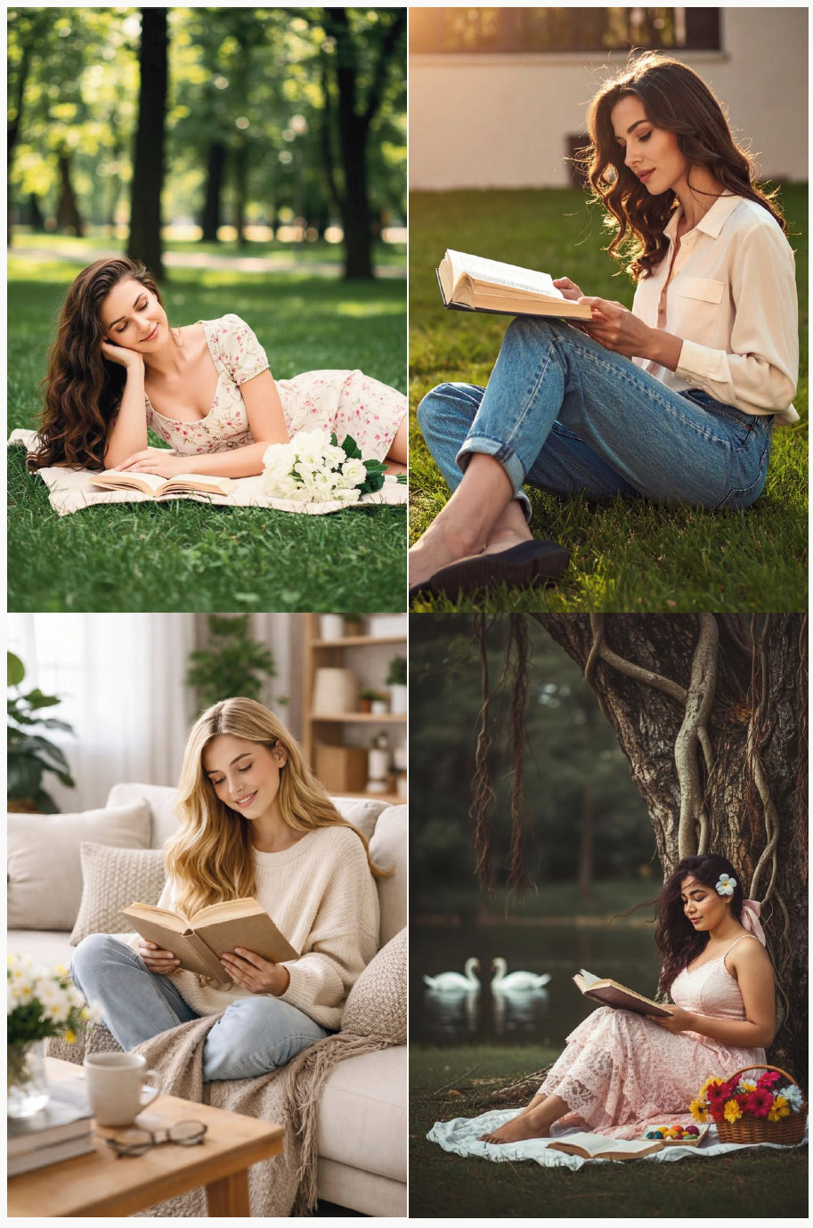 Holding an Open Book
