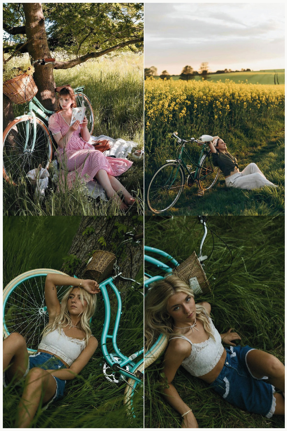 Leaning on a Bicycle
