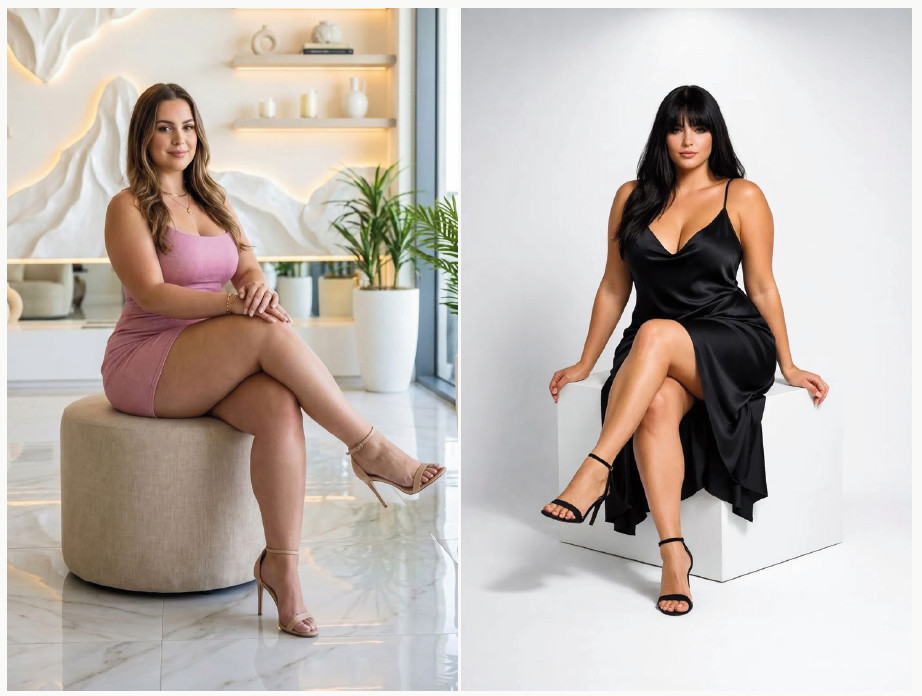 Seated, Confident Cross-Leg