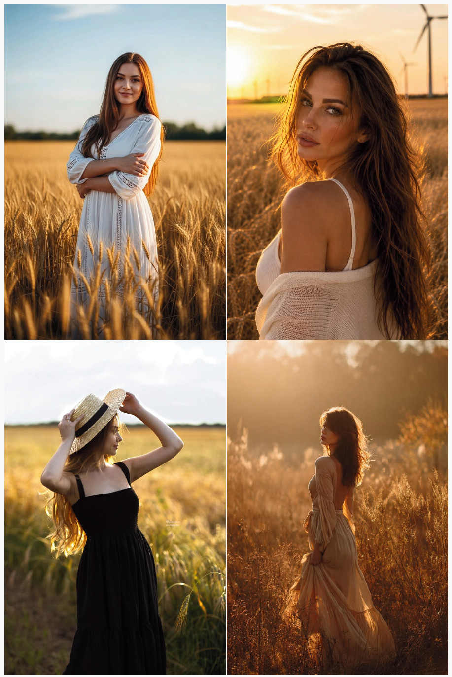 Silhouette Against a Golden Field