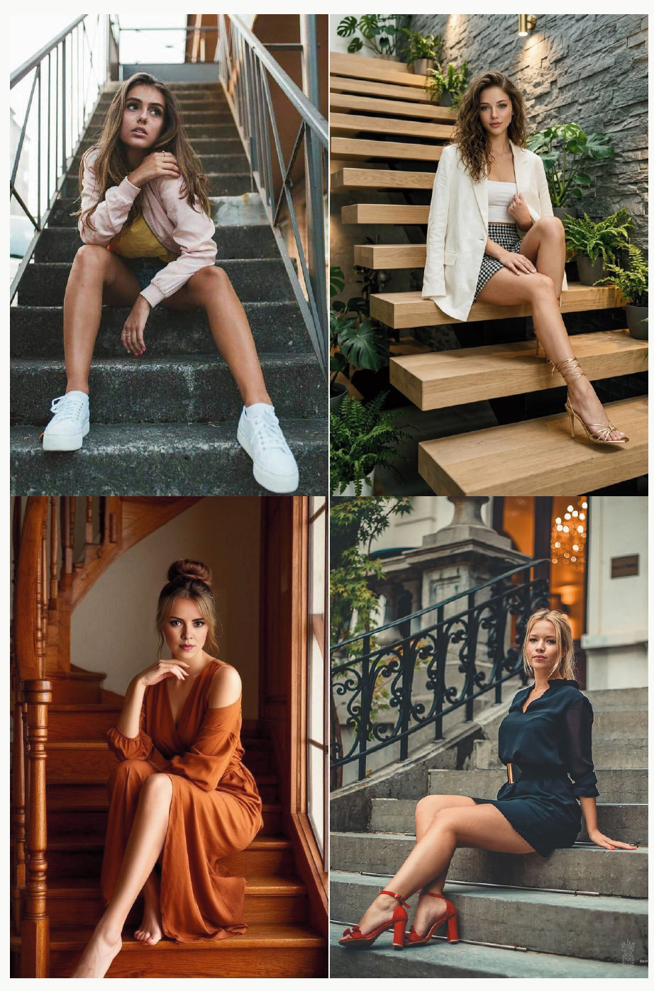 Sitting on Stairs