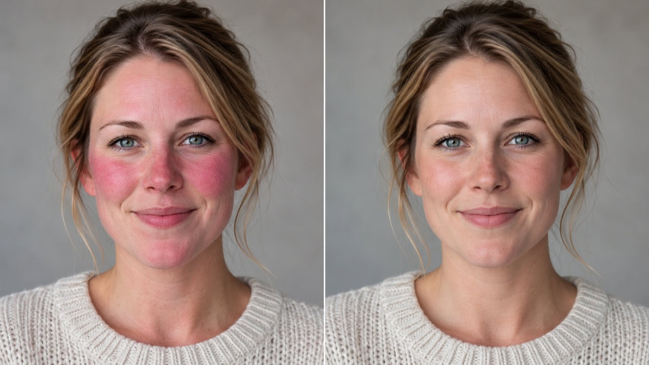 How to fix red or magenta skin in Lightroom