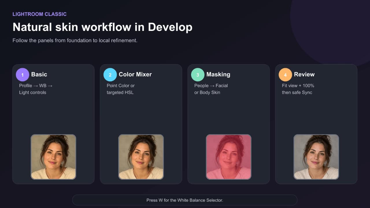 Lightroom Classic step-by-step workflow