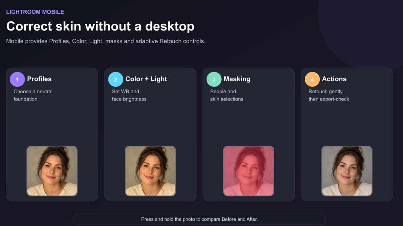 Lightroom Mobile step-by-step workflow